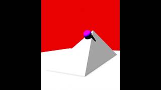 Simple 3D Test Animation (Made In Prisma 3D) Ball Rolling Down A Slope