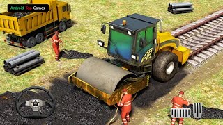 بناء سكة حديدية القطار - ألعاب أندرويد - ألعاب العربات الثقيلة | Train station construction railway screenshot 1