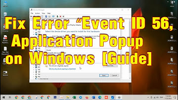 Fix Error “Event ID 56 | Application Popup on Windows [Guide] Khmer 2024
