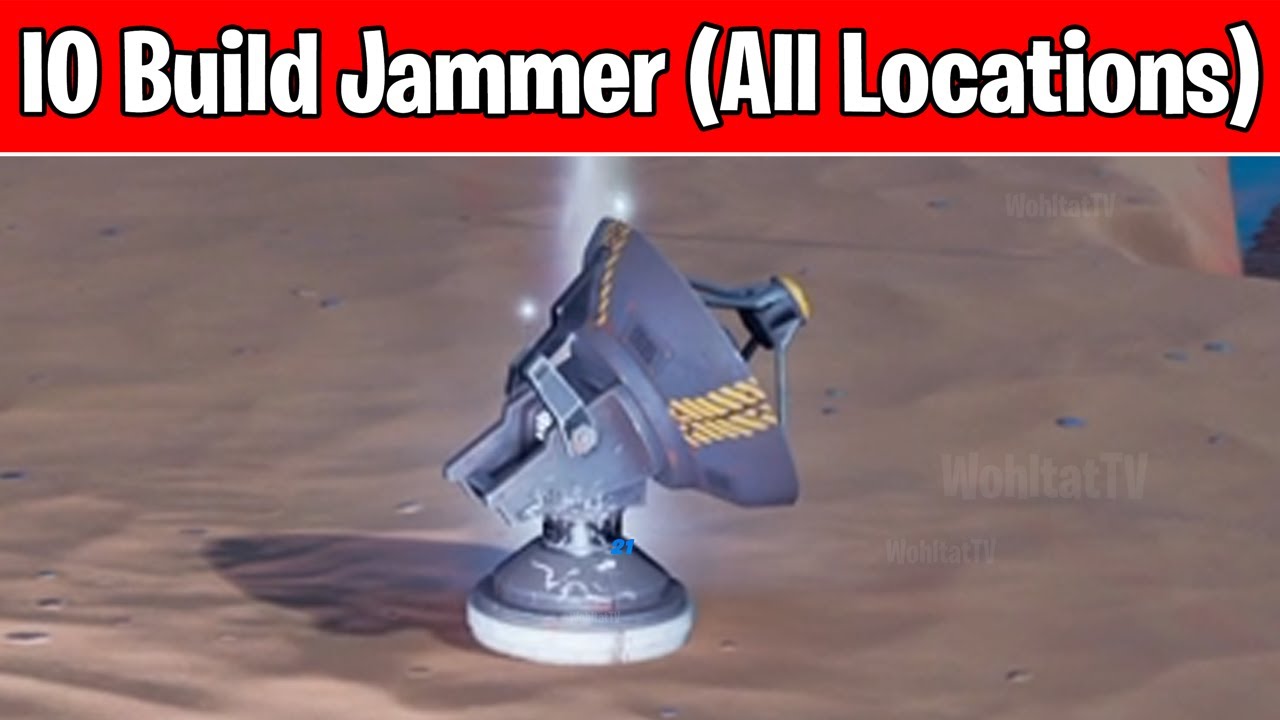 Find and destroy a cloaked IO Build Jammer (Fortnite Rebuilding Quests