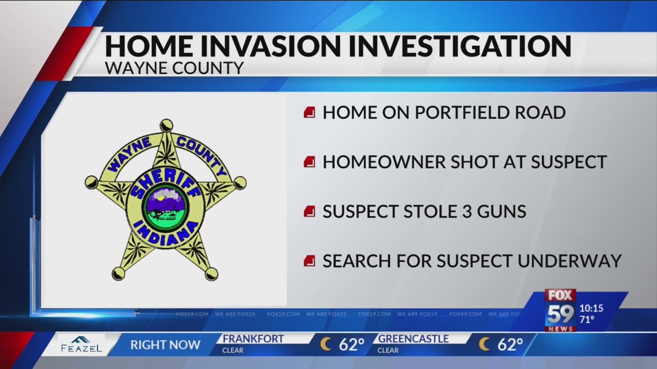 Deputies searching for home invasion suspect in Wayne County - YouTube