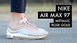 air max 97 gold on feet