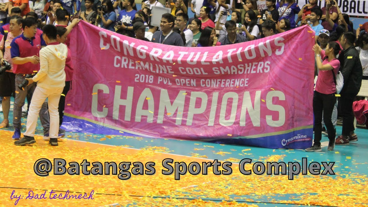 PVL CHAMPIONSHIP COOL SMASHERS VS ATENEO 2018 BATANGAS SPORTS COMPLEX