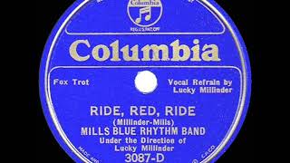 Video thumbnail of "1935 HITS ARCHIVE: Ride, Red, Ride - Mills Blue Rhythm Band (Lucky Millinder, vocal)"