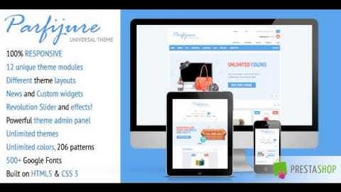 Preview Parfijure â€" Premium Responsive PrestaShop theme!