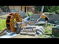 water construction electric water-powered wooden wheel, livestock - 200 days living in the forest