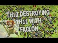 |TH10 FALCON ATTACK STRATEGY|TH10 3 STAR TH11 WITH FALCON|