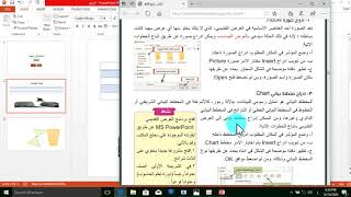 شرح تبويب ادراج Insert في برنامج البوربوينت