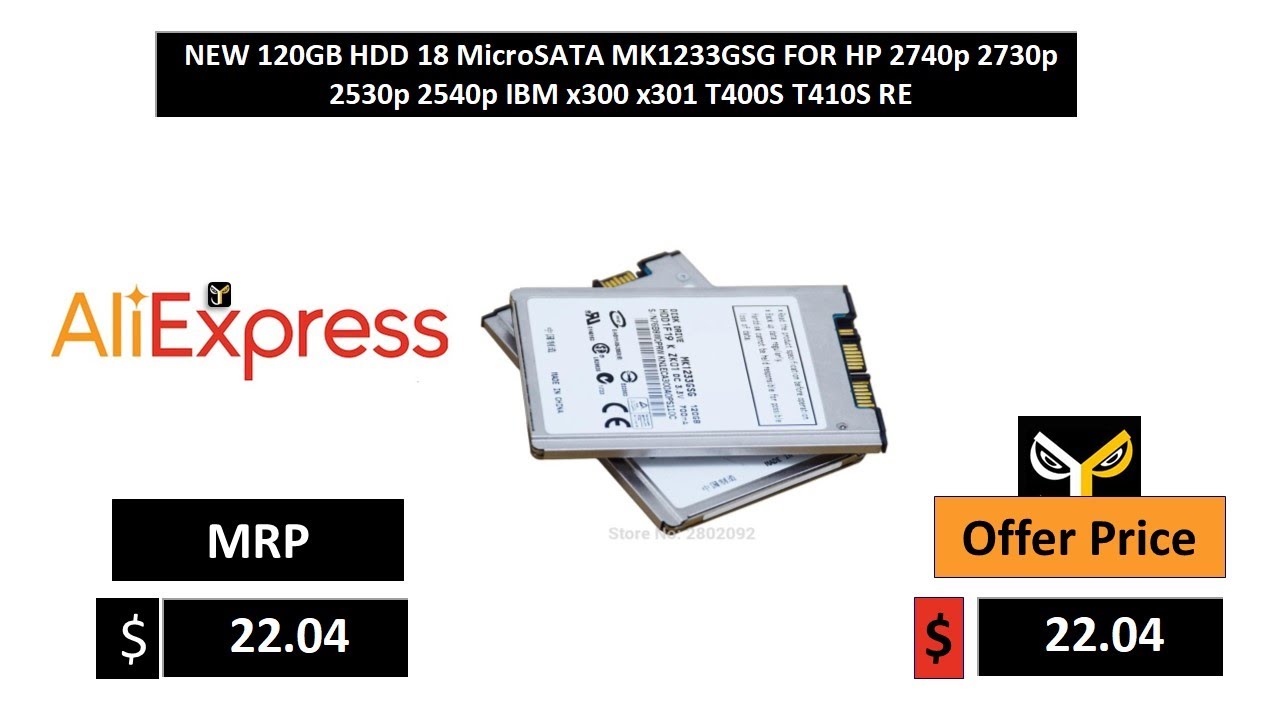 Portatil Hp I7 Ssd Sata SSD 1.8 1 TB SATA Para HP 2530P, 2730P