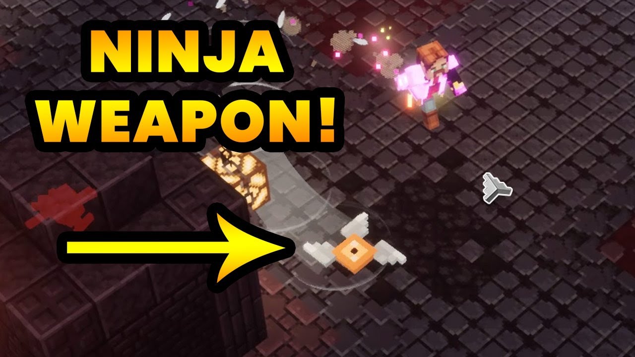 SPIN BLADE (Ninja Star) Best Artifact-Weapon in Nether DLC Minecraft ...