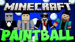 BRAND NEW Minecraft PAINTBALL WAR Server Minigame