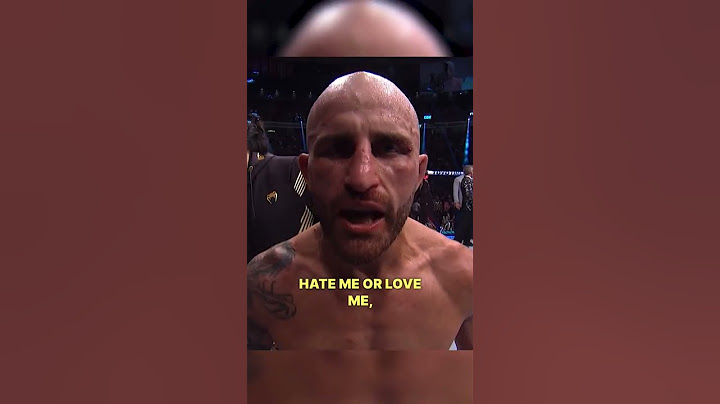 Powerful message from Volk 🙌 (via UFC)