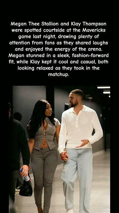 Megan Thee Stallion & Klay Thompson SHUT DOWN the Mavericks Game! Courtside Energy Was CRAZY!#shorts