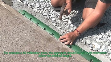 Nailing VertEdge into compacted aggregate 2023