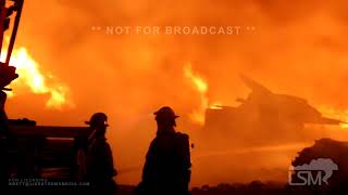 04-04-2022 Alvarado, TX - VFD Fire Fighters fight 4 alarm fire started by lightning during tornado w