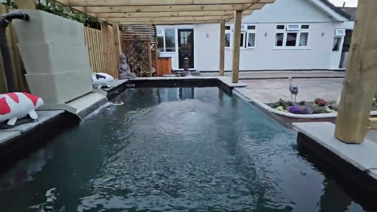 POND UPDATE COPINGS FITTED