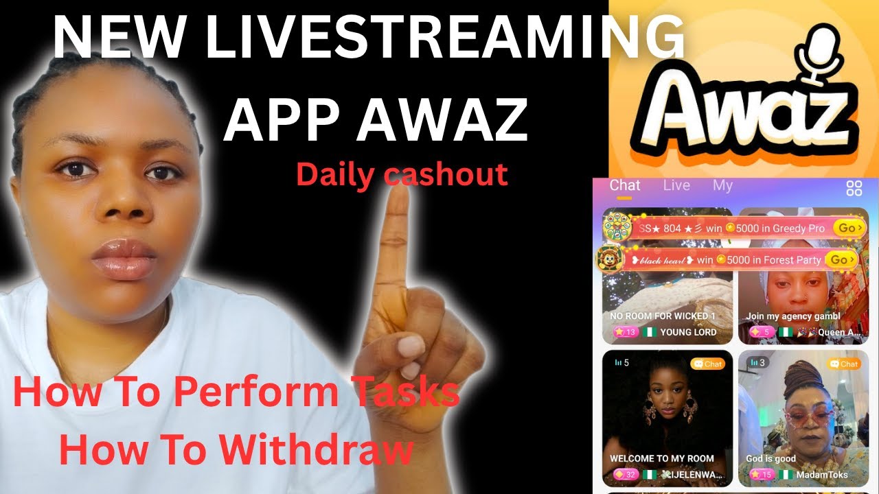 Awaz Livestreaming App: New update Make Money online with Awaz - YouTube