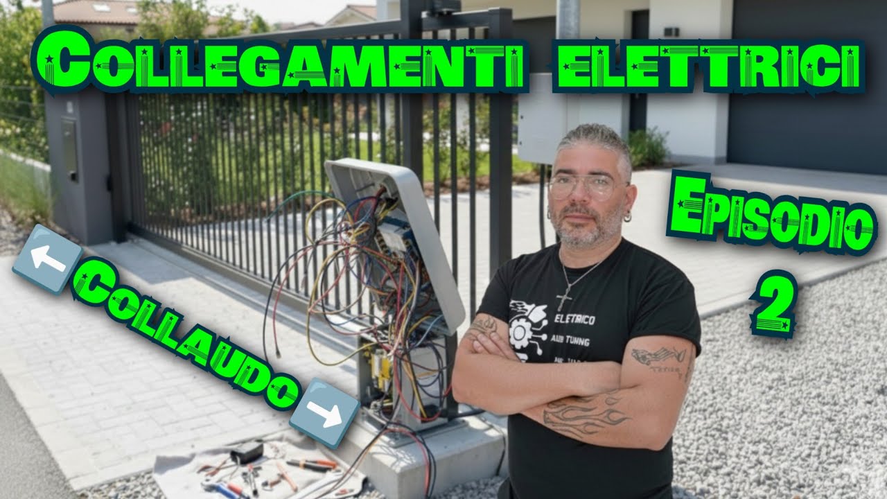 COME Installare il motore per un cancello automatico scorrevole collegamenti elettrici 