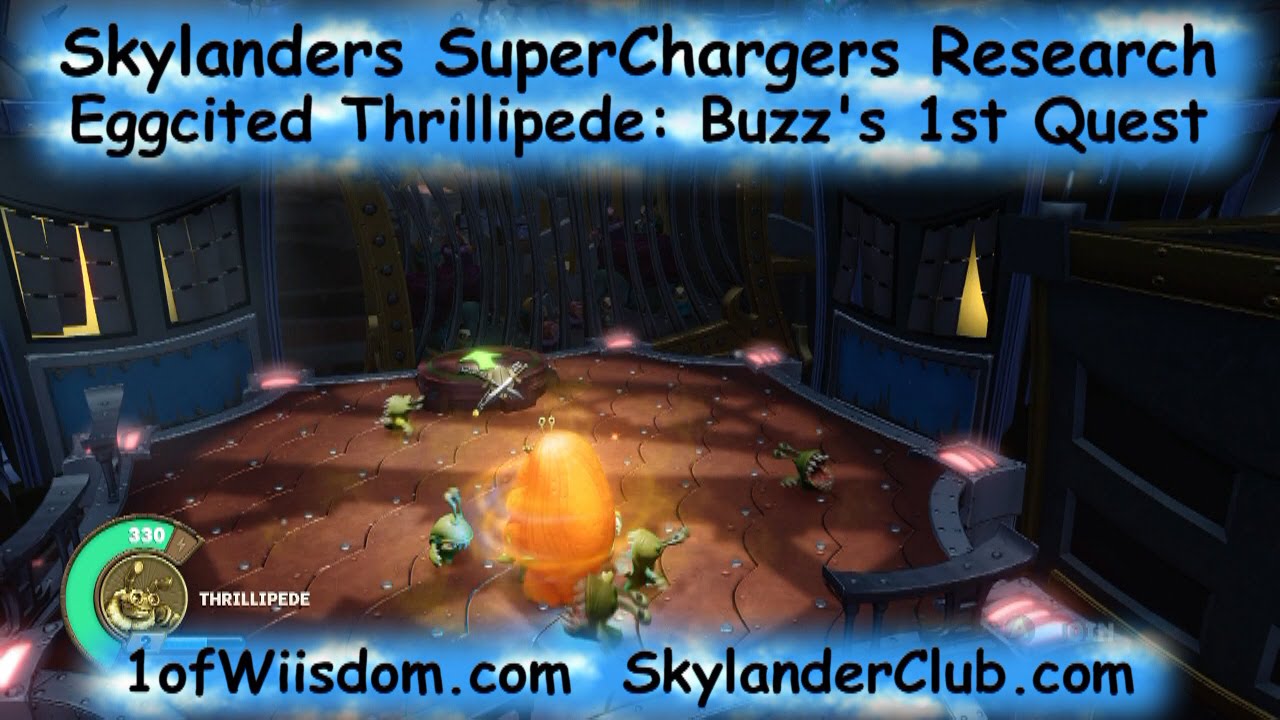 Skylanders SuperChargers Research Eggcited Thrillipede Buzz's First