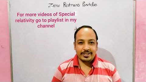 Zero rest mass particles by special relativity theory