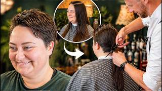 Cut my hair all off for charity! Long to Pixie cut