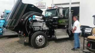Leslie's 1693 CAT powered long hood Kenworth