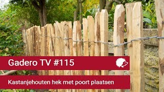 het is mooi dans Gevestigde theorie 115 Kastanjehouten hek met poort plaatsen - YouTube