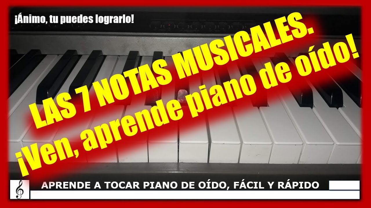 CÓMO IDENTIFICAR LAS 7 NOTAS MUSICALES EN EL PIANO. BÁSICO🎹 YouTube