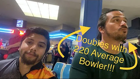 Bowling Doubles With @220 Average Bowler!!! (Karen...