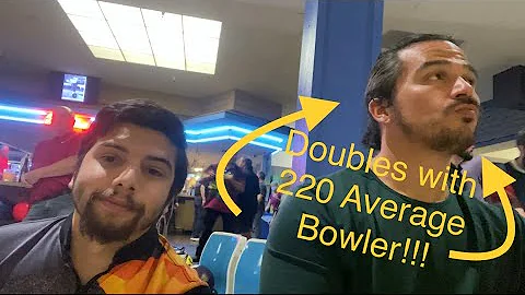 Bowling Doubles With @220 Average Bowler!!! (Karen Involved)