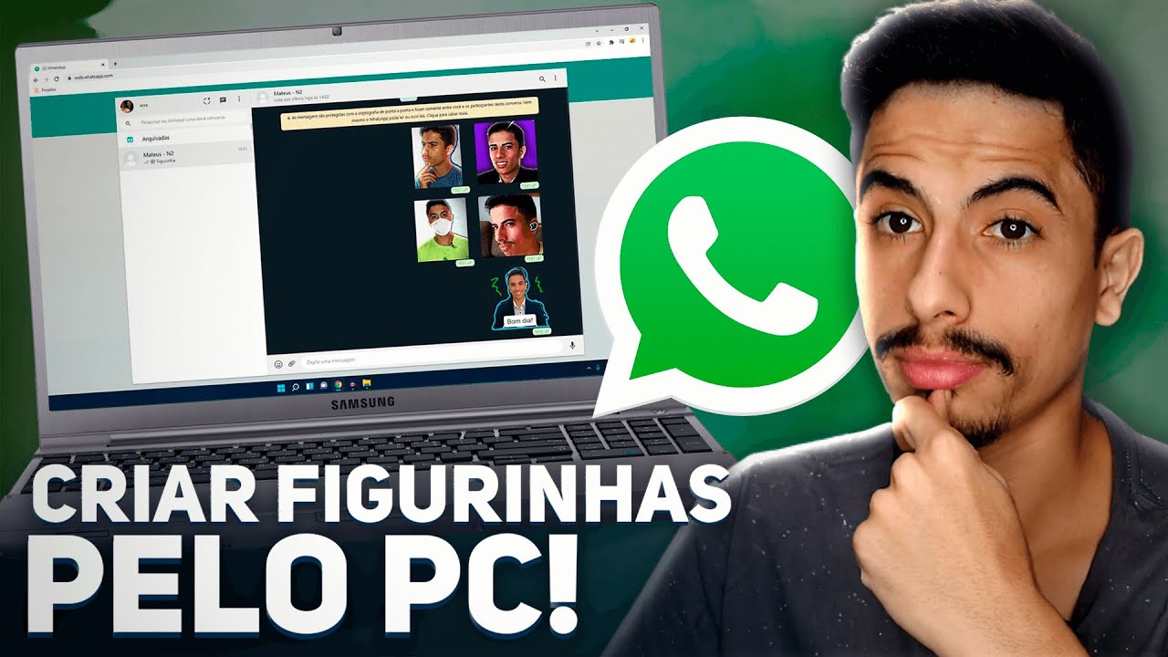 Como enviar figurinhas no WhatsApp Web? - Positivo do seu jeito