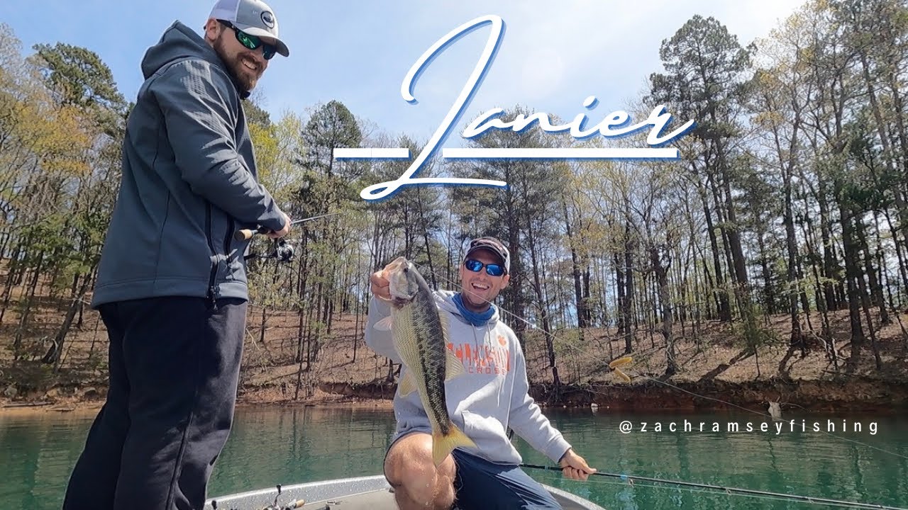 Lessons on LAKE LANIER: Post Frontal FINESSE FISHING for SPOTTED BASS