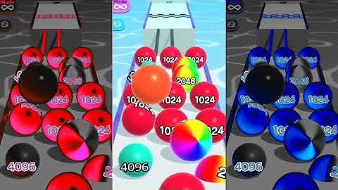 Ball run 2048, all levels gameplay walktrough android iOS