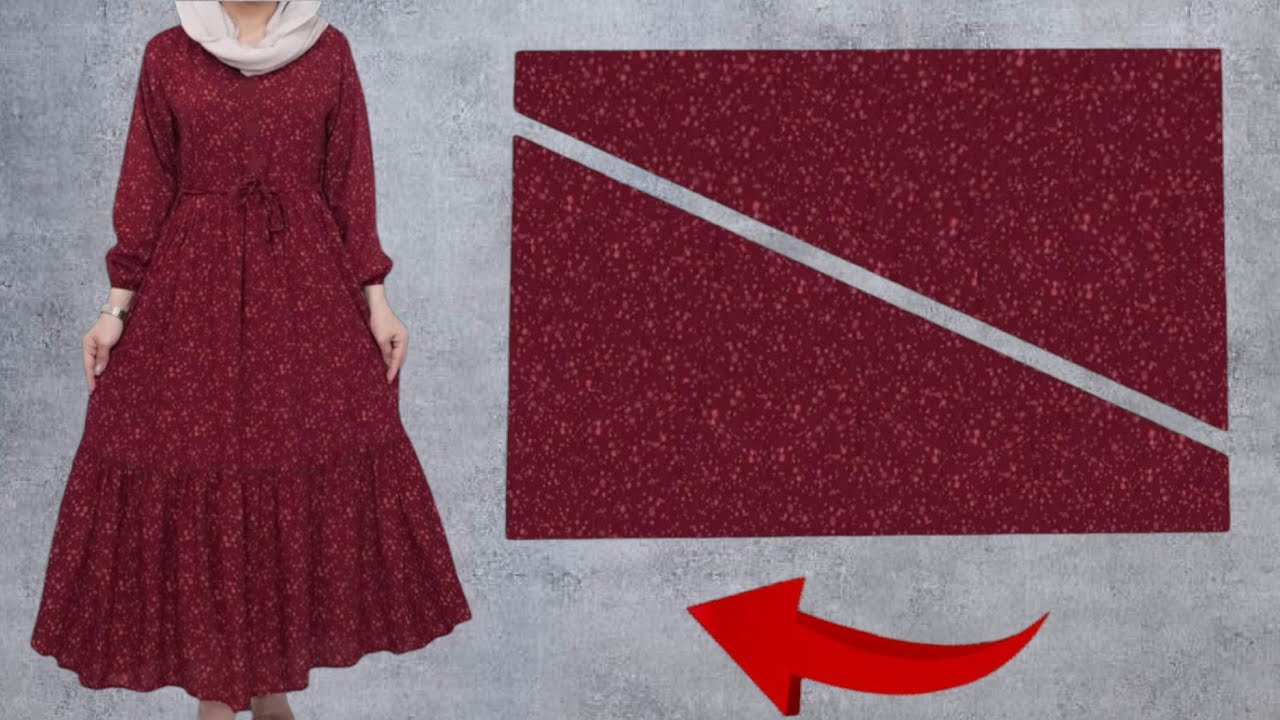 ✅ The easiest way to sew a stylish dress💃Sew  a Beautiful Dress in 10 minutes So Easy Pattern✂️