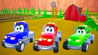 Tractor song - Colorful Tractors in the Field - Learn Colors with Farm Tractors