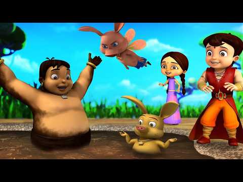 Super Bheem | Kalia Gira Keechad Mein! | Hindi Cartoon for Kids | Funny Cartoon