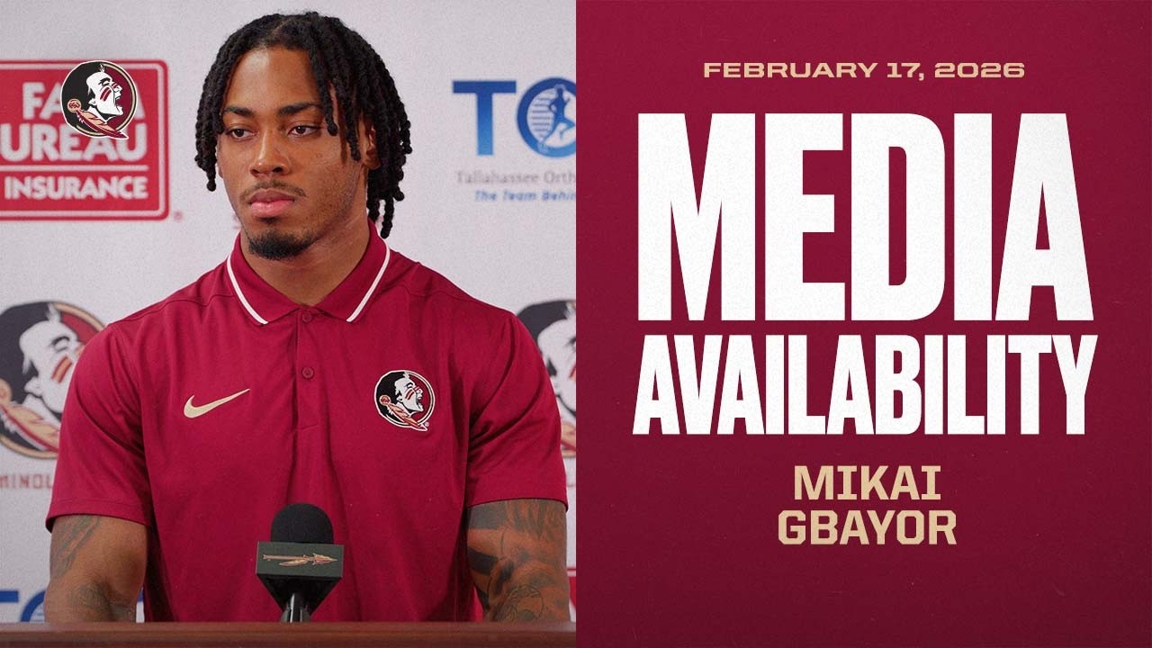 Image related to FSU Football | LB Mikai Gbayor Media Availability