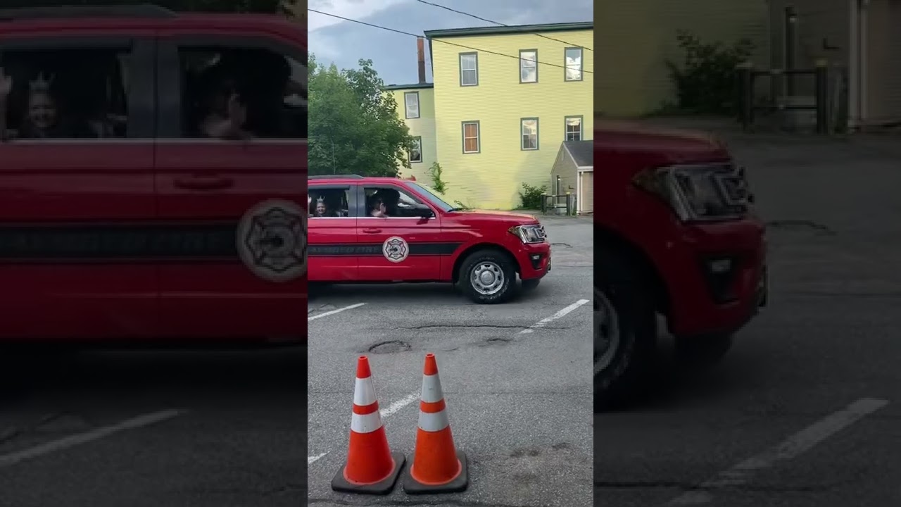 Fire truck parade, Raymond NH