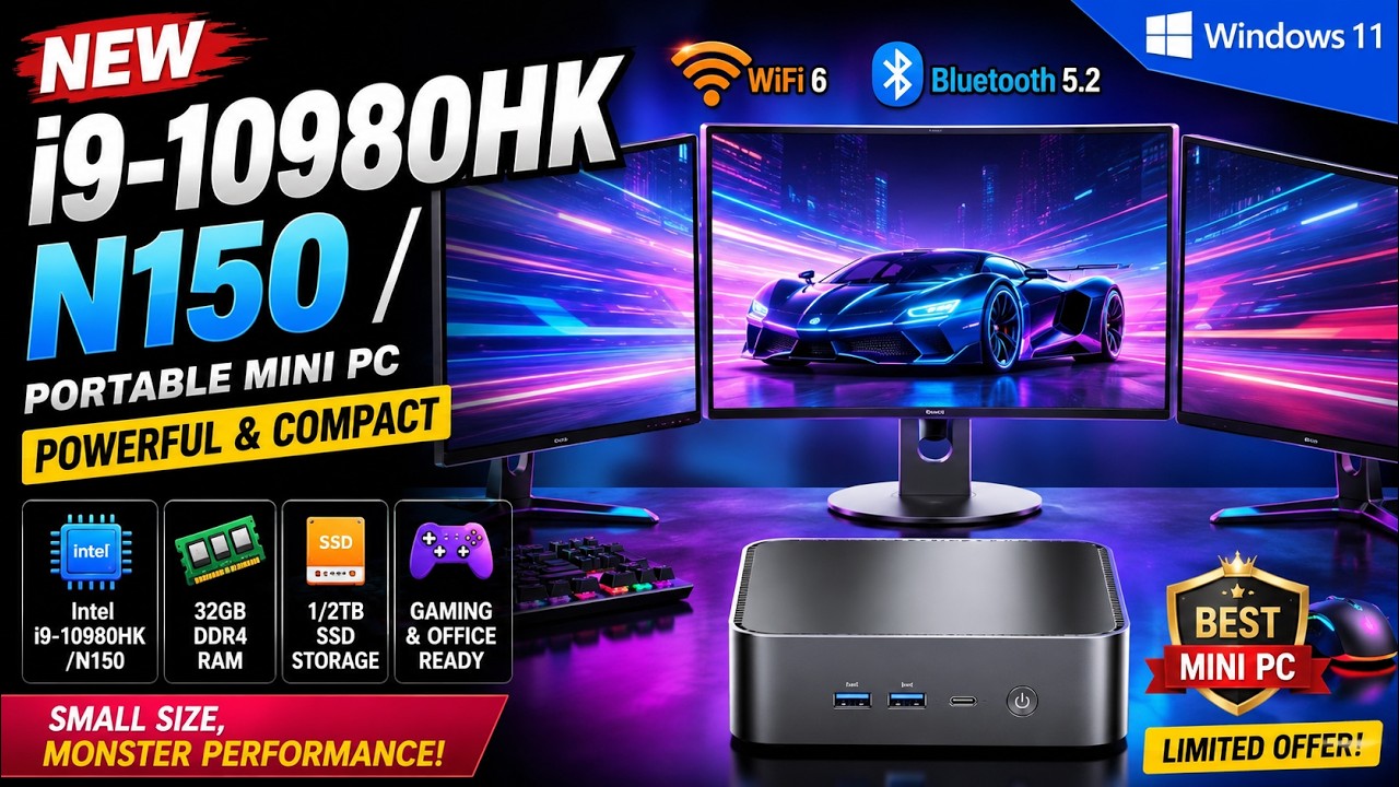 NEW Intel i9-10980HK Mini PC Review | 32GB RAM, 2TB SSD, Windows