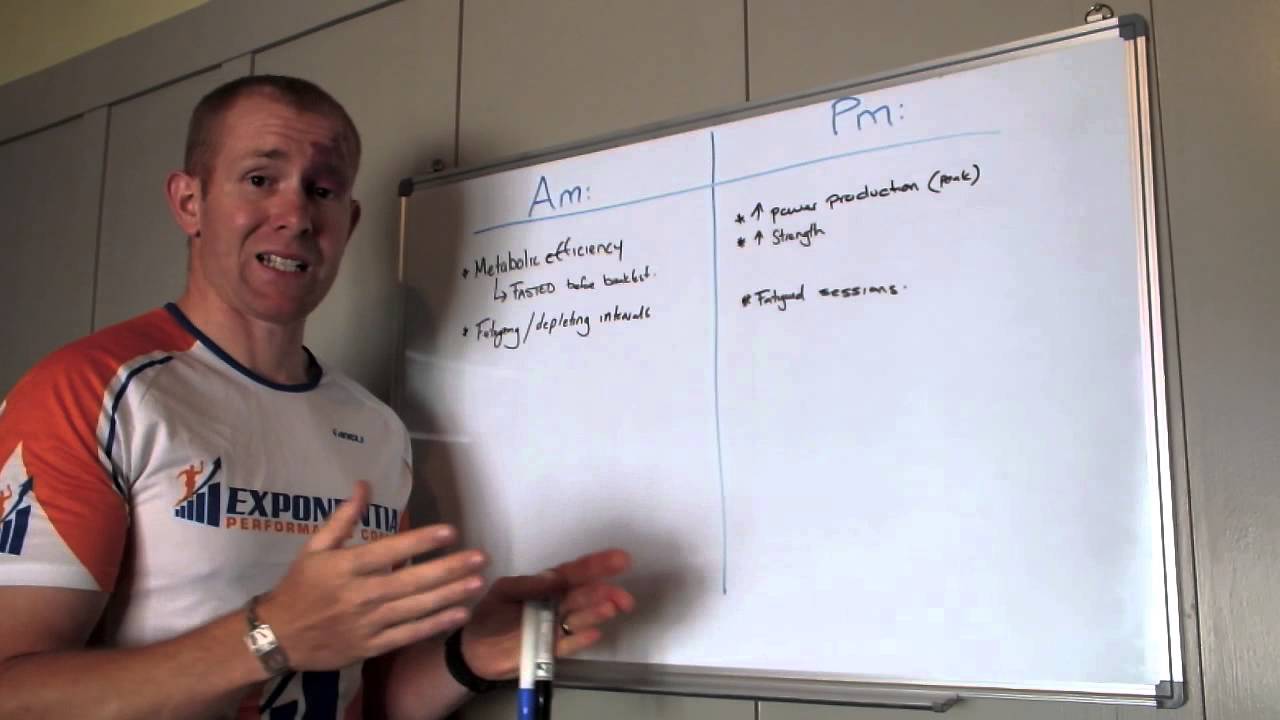 Is it better to train in the morning or evening?