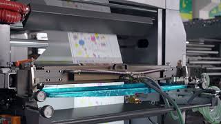 Trial of 4-Color High Speed Stack Type Flexographic Printing Machine! Wealth