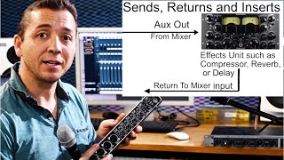 Sends Returns and Inserts in Audio Recording. What they are, and how to use them. Lesson 17.