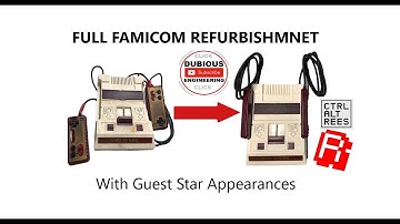 DuB-EnG: Famicom Teardown Refurbishment Clean Fix and Repair - Collab Retro Man Cave & Ctrl-Alt-Rees