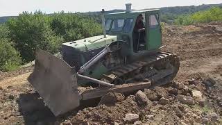 :   -100! The legendary T-100 bulldozers. bulldozer, tractor, powerful diesel