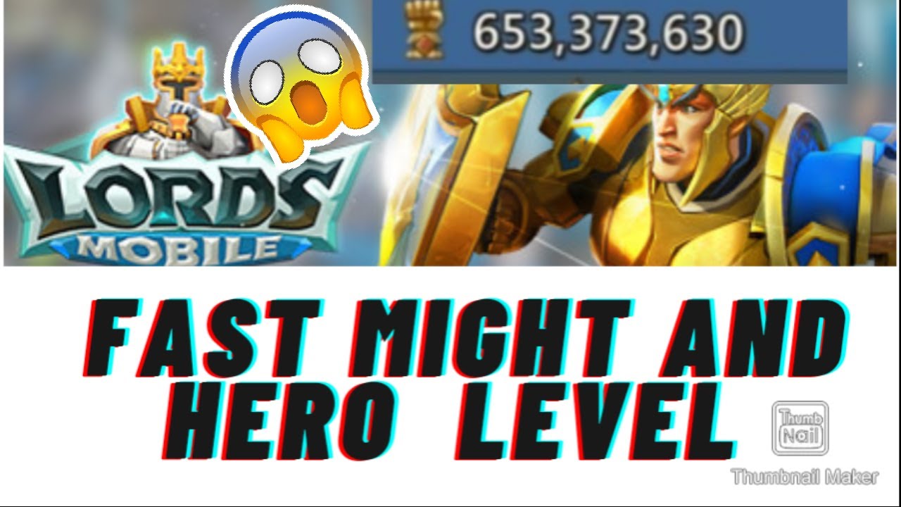 HOW TO GET MIGHT LORDS MOBILE AND LEVEL YOUR HEROES FAST 2020 - YouTube