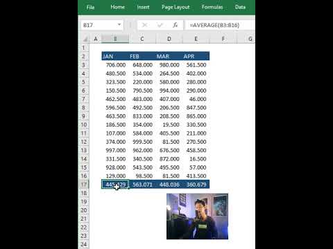 rumus excel rata rata tanpa nilai nol : quick-tricks-to-calculate-average-value-in-excel-without-formula-#learnexcel-#exceltips