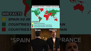 Countries Richer vs Poorer Than Spain 🇪🇸 (SHOCKING World Map!) 🤯 #shorts #geography #countries