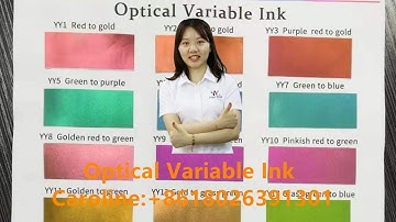 Optical Variable Ink on Glass