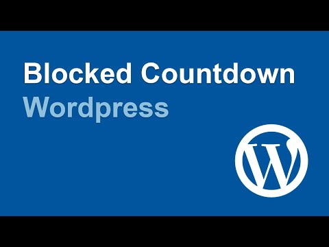 Blocked Content Countdown - Plugin Wordpress
