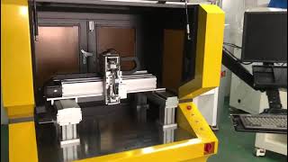 Panoramic glue spraying machine, IC bottom filling glue dispensing machine, fully automatic horn glu